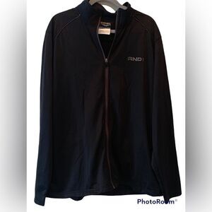 AND1 Mens XL Black Track Suit Jumper Full Zip Up Jacket New With Tags